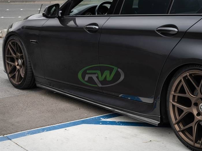 BMW F10 F11 3D Style CF Side Skirt Extensions bmwf10053 thumbnail 2