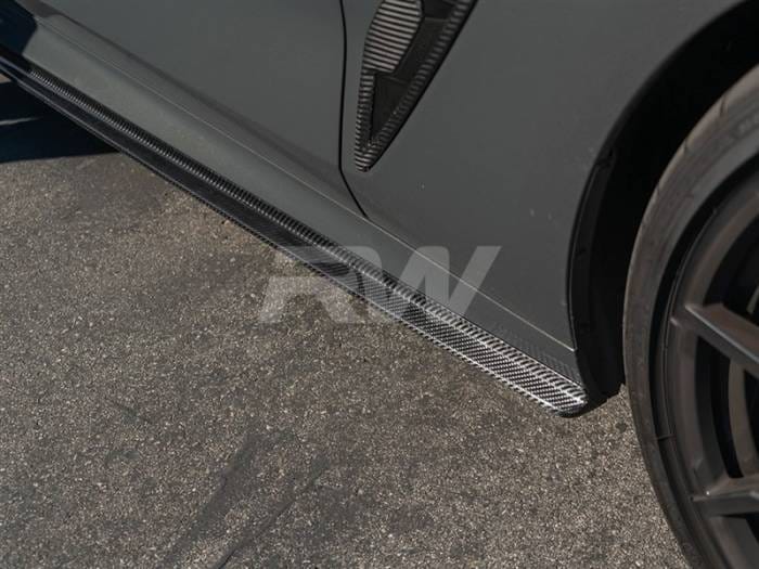 BMW G16/F93 M8 Gran Coupe CF Side Skirt Extensions bmwf9203 thumbnail 4