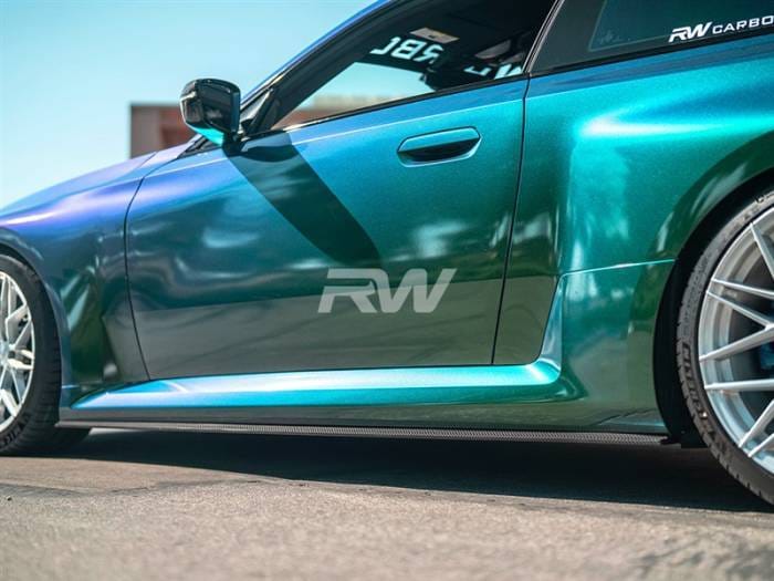 BMW G87 M2 RWS Dry CF Side Skirt Extensions bmwg8709 thumbnail 3