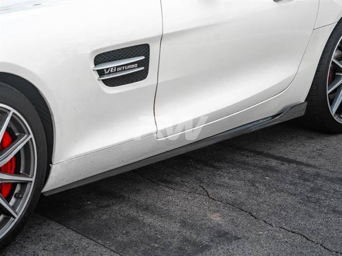 Mercedes C190 GT GTS CF Side Skirt Extensions mercc19002