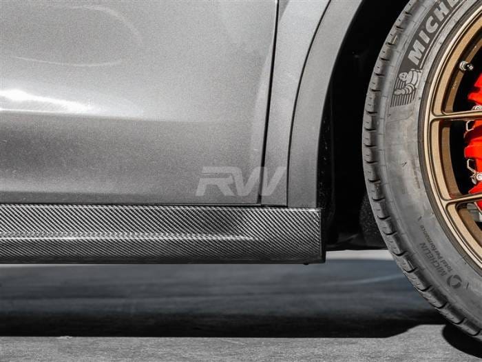 Tesla Model Y DTM CF Side Skirt Extensions tesla033 thumbnail 2