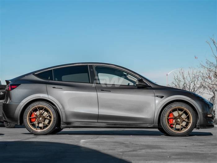Tesla Model Y DTM CF Side Skirt Extensions tesla033 thumbnail 3