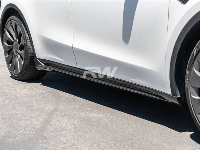 Tesla Model Y DTM CF Side Skirt Extensions tesla033 thumbnail 5