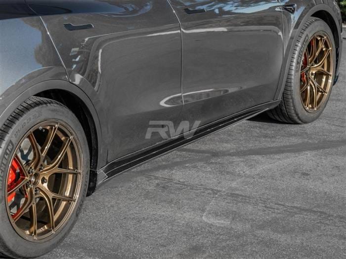 Tesla Model Y DTM CF Side Skirt Extensions tesla033 thumbnail 6
