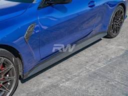 BMW G82/G83 M4 3D Style Carbon Fiber Side Skirts bmwg82013