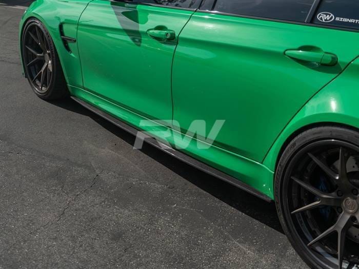 BMW F80 M3 3D Style CF Side Skirt Extensions bmwf8005 thumbnail 2