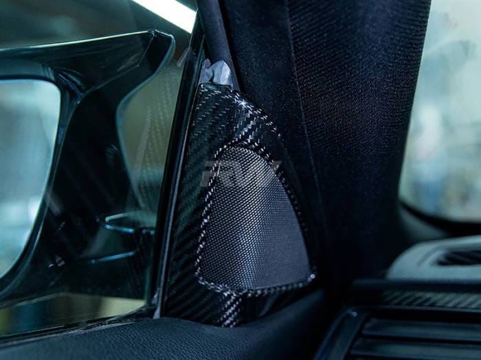 BMW F82 M4 F32 4-Series Carbon Fiber Speaker Trims bmwf32045