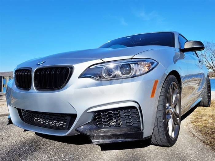 BMW F22 F23 Carbon Fiber Front Splitters bmwf22021 thumbnail 4