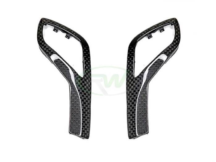 BMW Carbon Fiber Gear Selector Side Trims bmwg1404 thumbnail 3