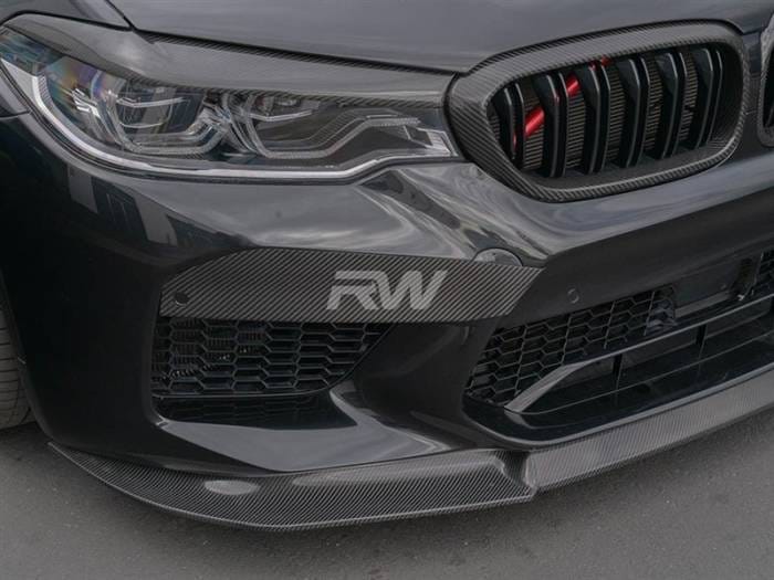 BMW F90 M5 Carbon Fiber Upper Bumper Splitters bmwf90032