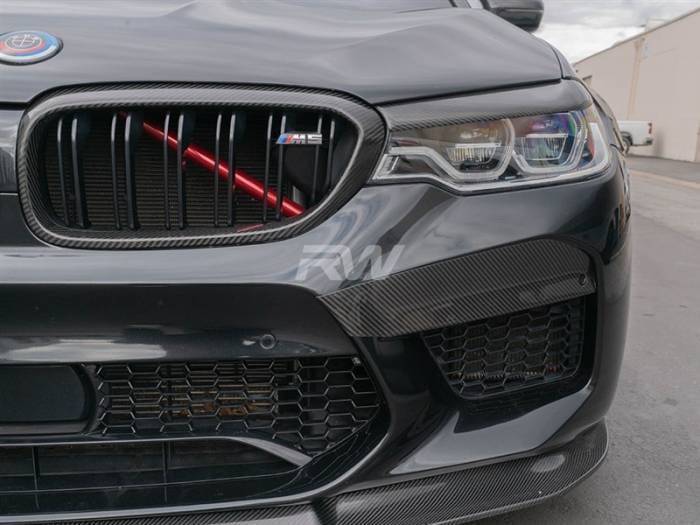 BMW F90 M5 Carbon Fiber Upper Bumper Splitters bmwf90032 thumbnail 3