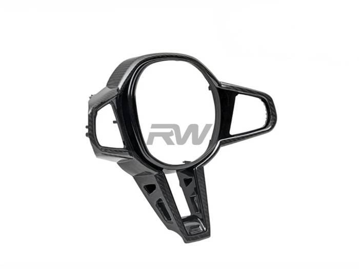 BMW G22 G26 4-Series LCI Carbon Fiber Steering Wheel Trim bmwg22020 thumbnail 2