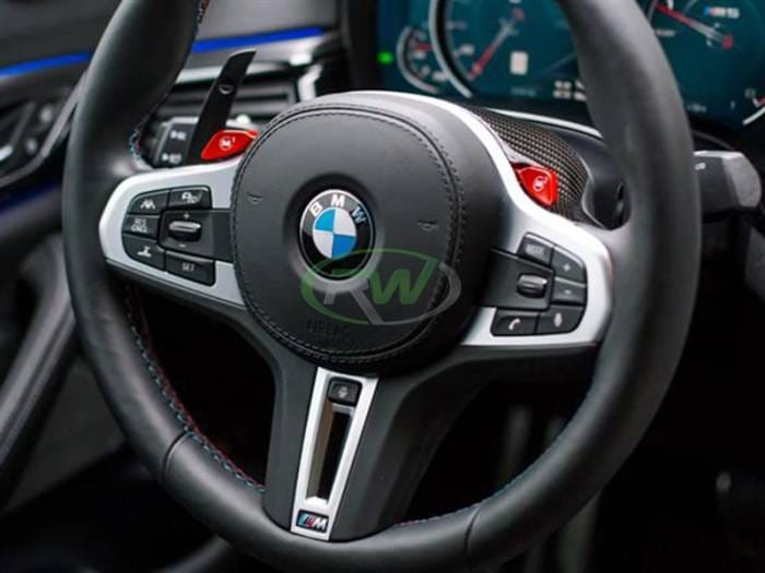 BMW Carbon Fiber Steering Wheel Top Cover bwmf9009 thumbnail 2