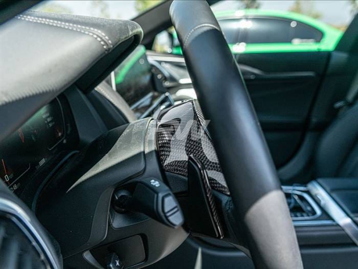BMW Carbon Fiber Steering Wheel Top Cover bwmf9009 thumbnail 4