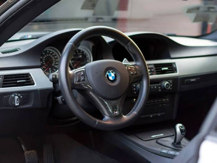 BMW E82 E9X CF Steering Wheel Trim M Sport bmwe90045