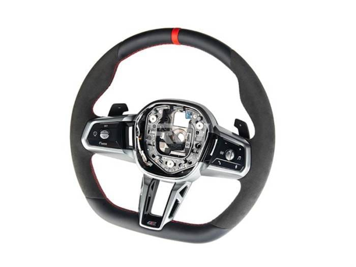 BMW G60 5-Series Alcantara Steering Wheel bmwg6007 thumbnail 2
