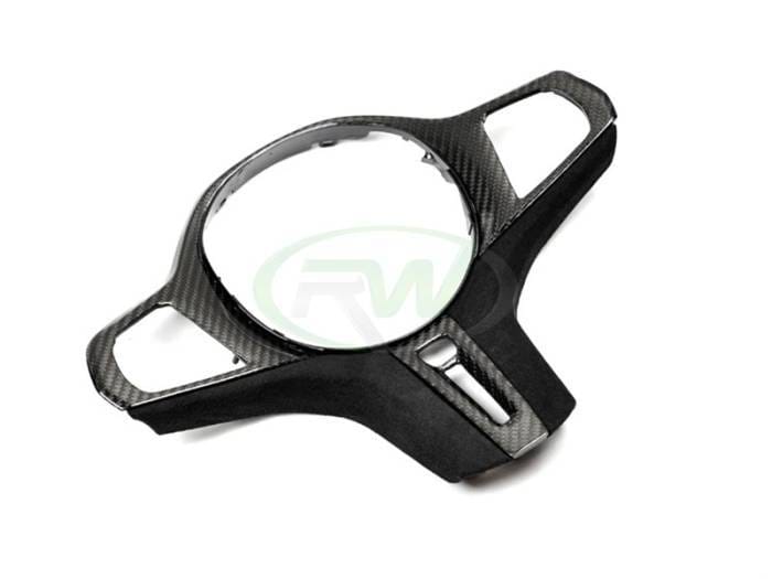 BMW Carbon Fiber Alcantara Steering Wheel Trim Pre LCI bmwg05006 thumbnail 2