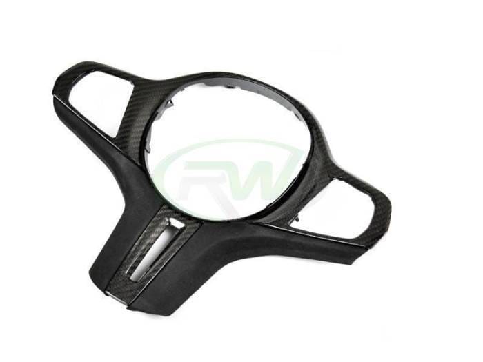 BMW Carbon Fiber Alcantara Steering Wheel Trim Pre LCI bmwg05006 thumbnail 3