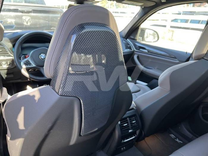 BMW F97 X3M/F98 X4M Carbon Fiber Upper Seat Backs bmwf97005