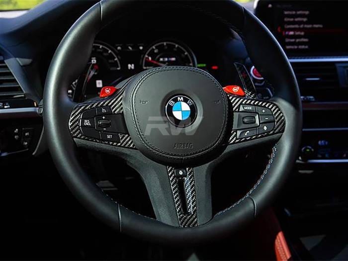 BMW G22 G26 CF Steering Wheel Trim Heated w/ TJA bmwg2209-1