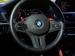 BMW G22 G26 CF Steering Wheel Trim Heated w/out TJA bmwg2209-2