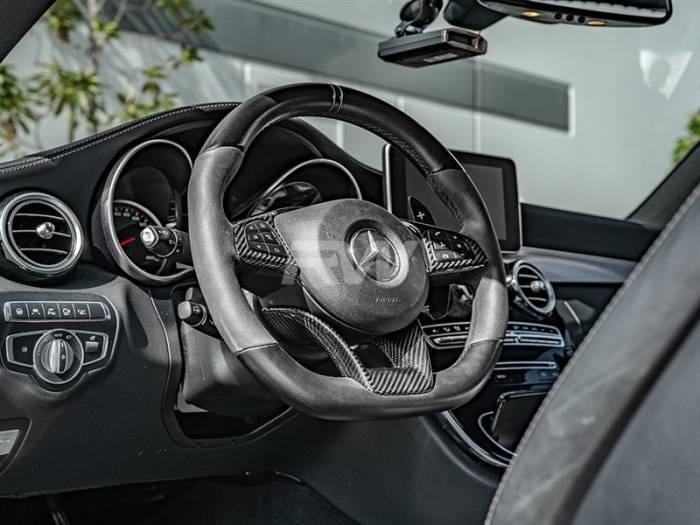 Mercedes AMG Carbon Fiber Steering Wheel Trim mercw20518 thumbnail 4