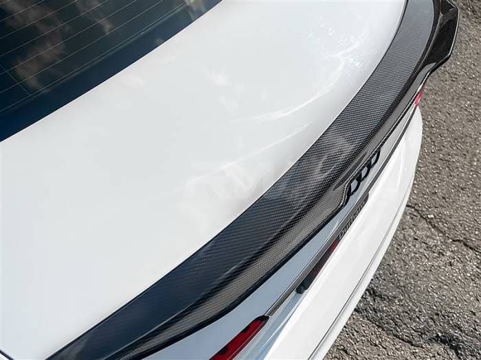 Audi B9 A4/S4 GTX Carbon Fiber Trunk Spoiler audib9a406 thumbnail 3