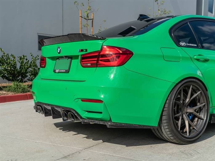 BMW F30 F80 M3 RWS Forged Carbon Trunk Spoiler bmwf8x053 thumbnail 4