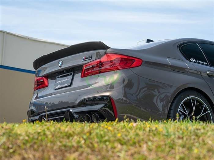 BMW G30 F90 RWS Carbon Fiber Trunk Spoiler bmwg30023 thumbnail 3