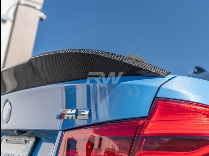 BMW F30 F80 M3 RWS Carbon Fiber Trunk Spoiler bmwf8x038 thumbnail 2