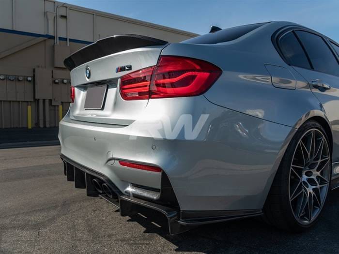 BMW F30 F80 M3 RWS Carbon Fiber Trunk Spoiler bmwf8x038 thumbnail 4