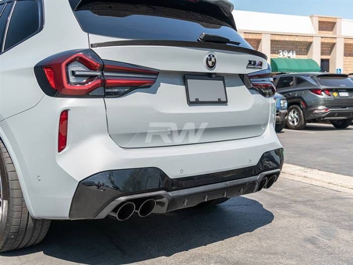 BMW G01 X3 F97 X3M RWS Carbon Fiber Mid Spoiler bmwf97004 thumbnail 2