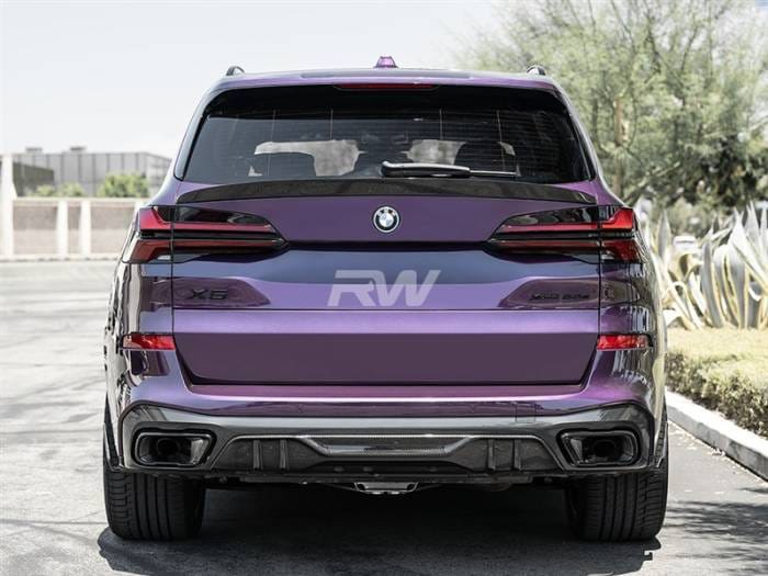 BMW F95 X5M G05 X5 RWS Carbon Fiber Mid Spoiler bmwf95017 thumbnail 2