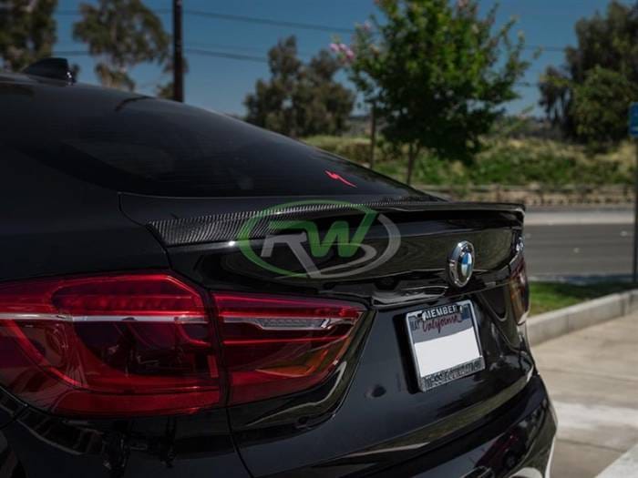 BMW F16 X6 F86 X6M Carbon Fiber Trunk Spoiler bmwf16001