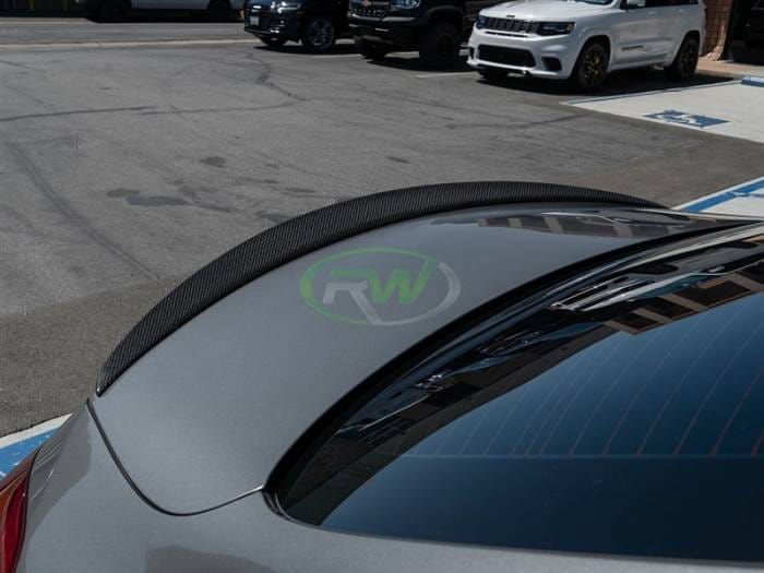 Mercedes W205 AMG Style Carbon Fiber Trunk Spoiler mercw20501 thumbnail 3
