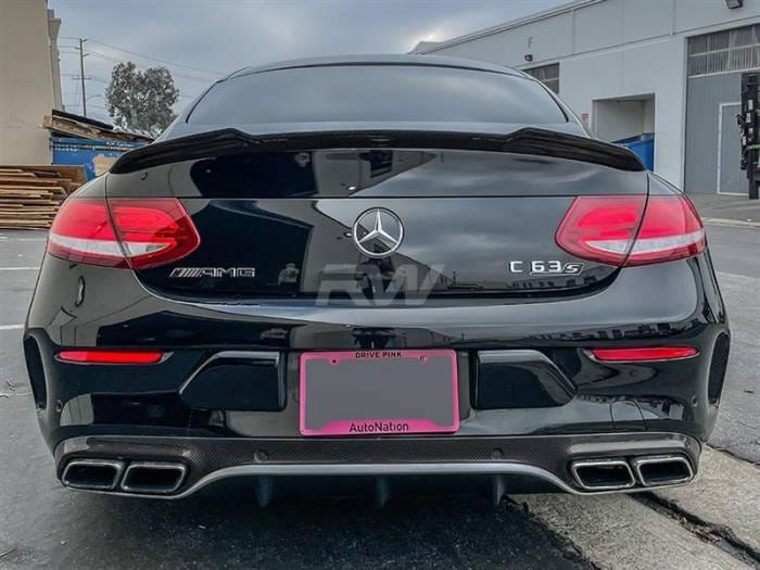 Mercedes W205 XR Coupe Carbon Fiber Trunk Spoiler mercw20560 thumbnail 3