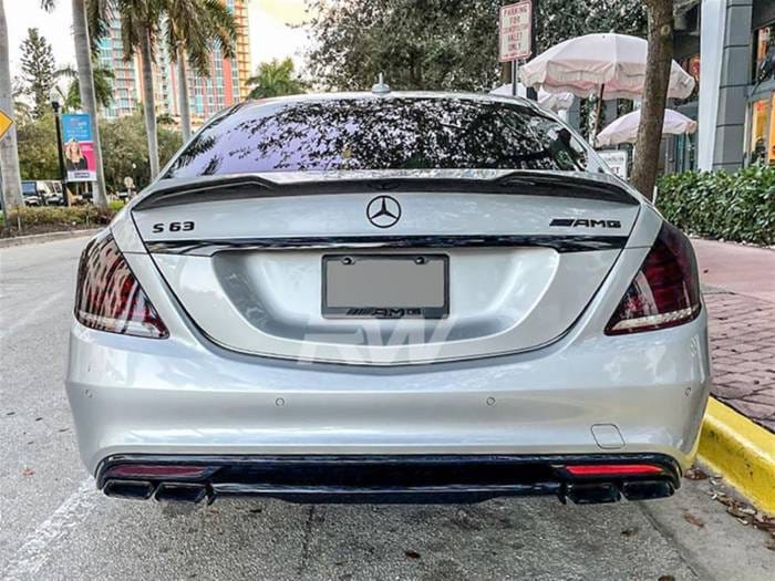 Mercedes W222 DTM Carbon Fiber Trunk Spoiler mercw22205 thumbnail 2