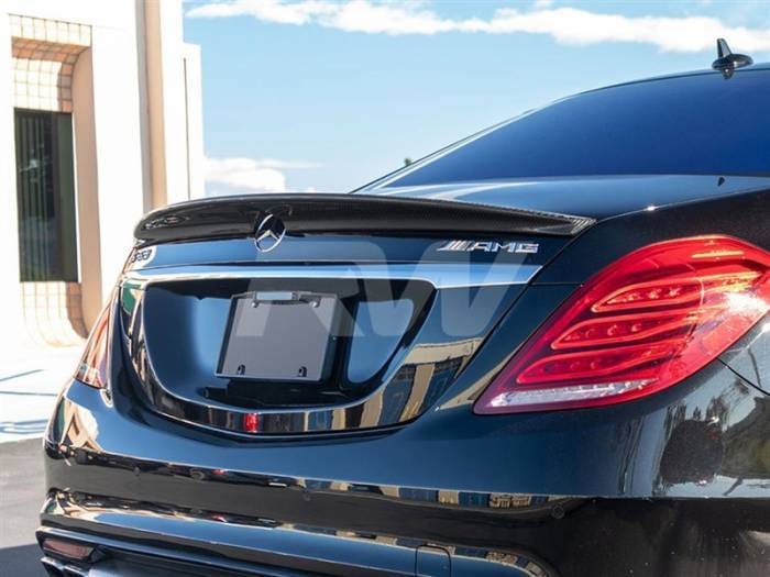 Mercedes W222 Carbon Fiber Trunk Spoiler mercw22201 thumbnail 4