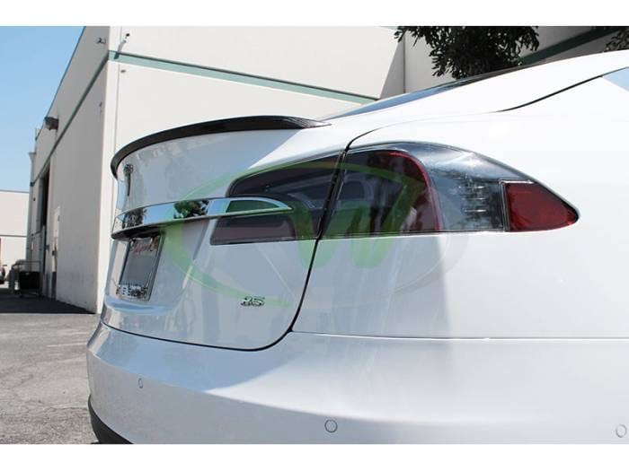 Tesla Model S Carbon Fiber Trunk Spoiler Tesla01 thumbnail 2