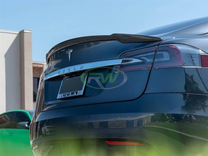 Tesla Model S Revo Style CF Trunk Spoiler Tesla04 thumbnail 2
