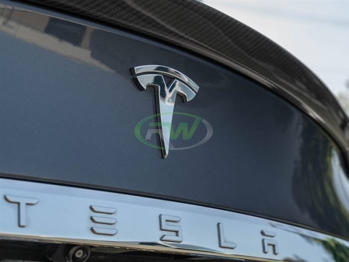 Tesla Model S Revo Style CF Trunk Spoiler Tesla04 thumbnail 3