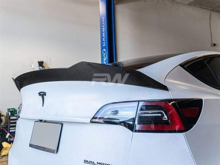 Tesla Model Y DTM Carbon Fiber Trunk Spoiler tesla013 thumbnail 2