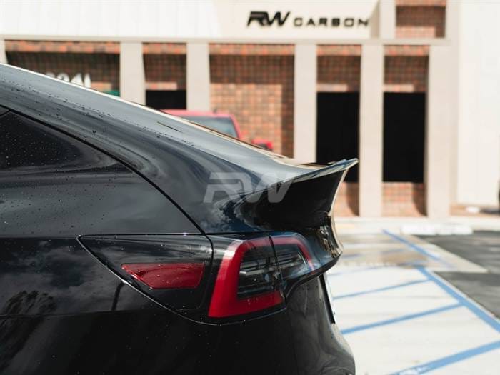 Tesla Model Y Carbon Fiber Trunk Spoiler tesla010 thumbnail 3