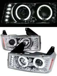 JDM Chrome LED Halo Pro Headlights