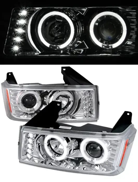 JDM Chrome LED Halo Pro Headlights