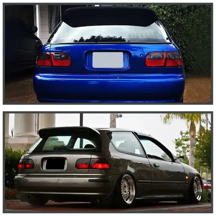 Honda Civic HB Spec-D Taillights - Red & Clear - LT-CV923RG-RS thumbnail 3