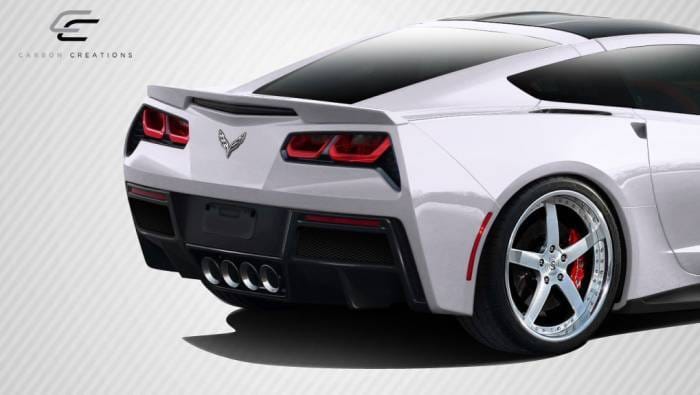 Corvette Gran Veloce DriTech Carbon Fiber Rear Bumper Lip Body Kit 113156 thumbnail 2