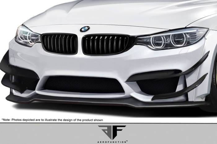 BMW 4 Series AF-1 Aero Function Front Bumper Lip Body Kit 113584 thumbnail 2