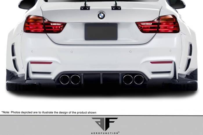 BMW 4 Series AF-1 Aero Function Rear Bumper Add On Body Kit 113588 thumbnail 2