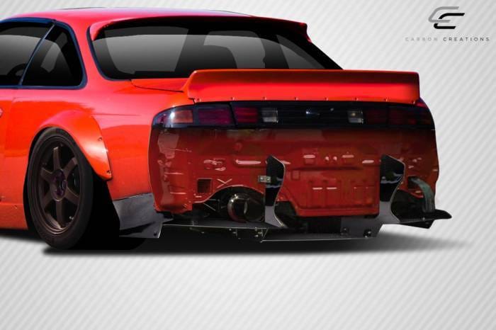 Fits Nissan 240SX RBS V2 Carbon Fiber Creations Rear Bumper Lip Body Kit 1138 thumbnail 2